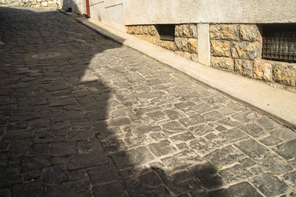 Stone Sidewalk Repair in Canton
