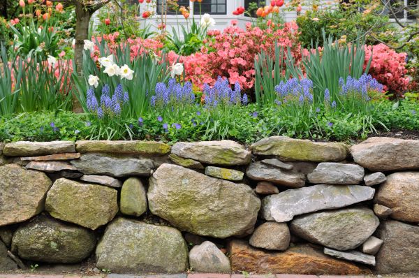 Garden Wall Installation in Canton